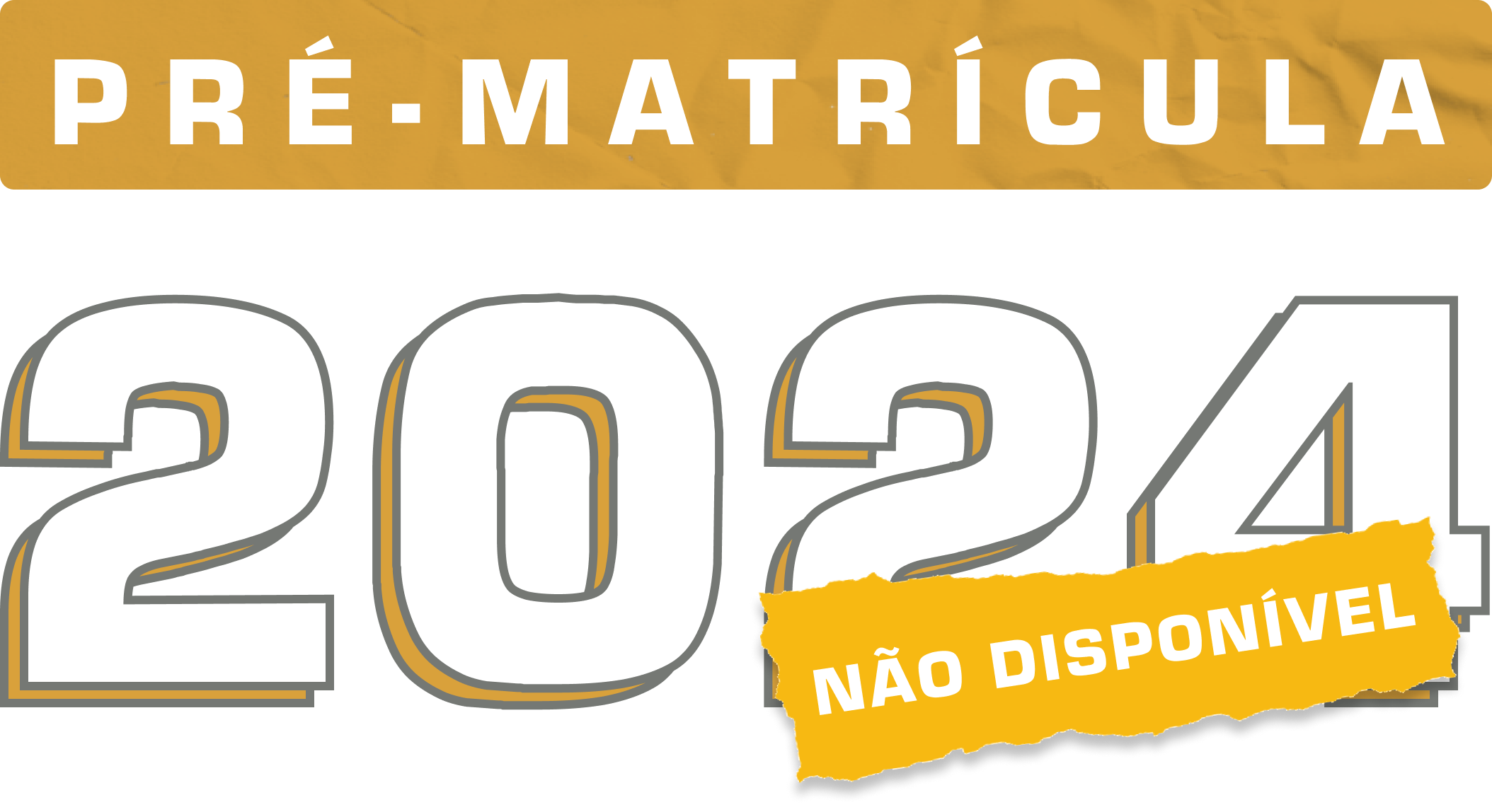 Pré-matrícula indisponível